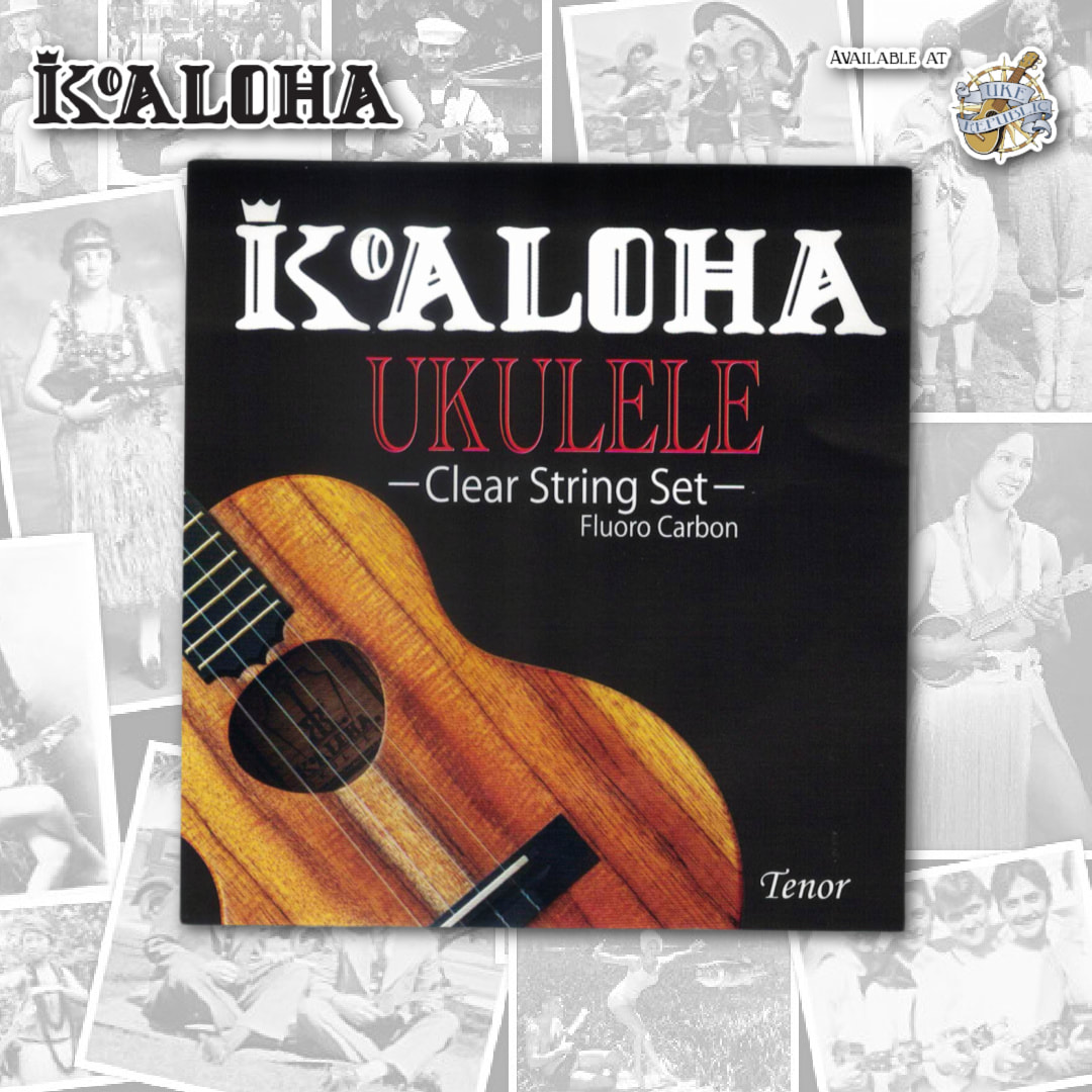 KoAloha Clear Tenor Ukulele Low G String Set | UKE Republic