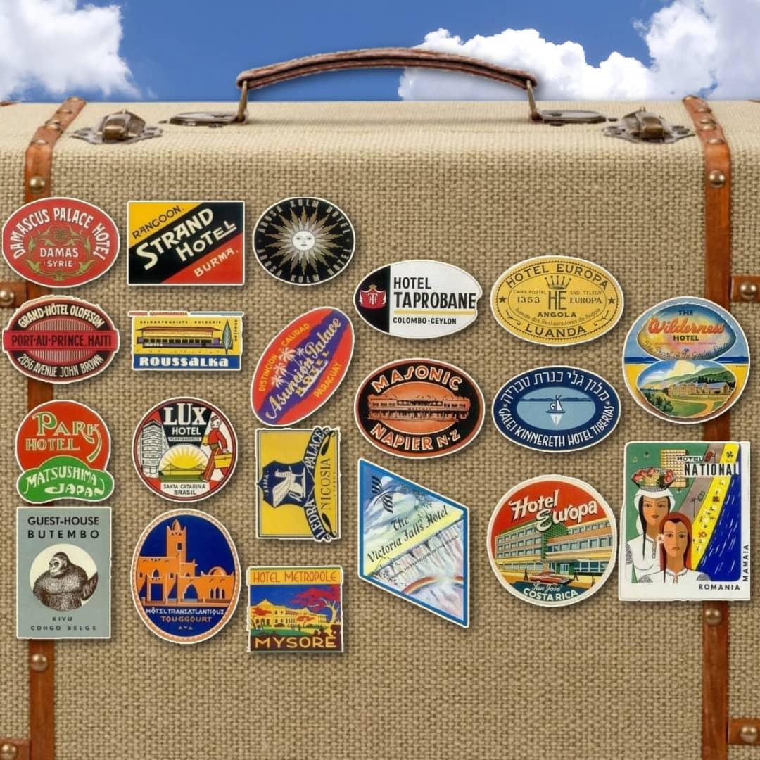 EXOTIC DESTINATIONS Vintage Travel Stickers | UKE Republic